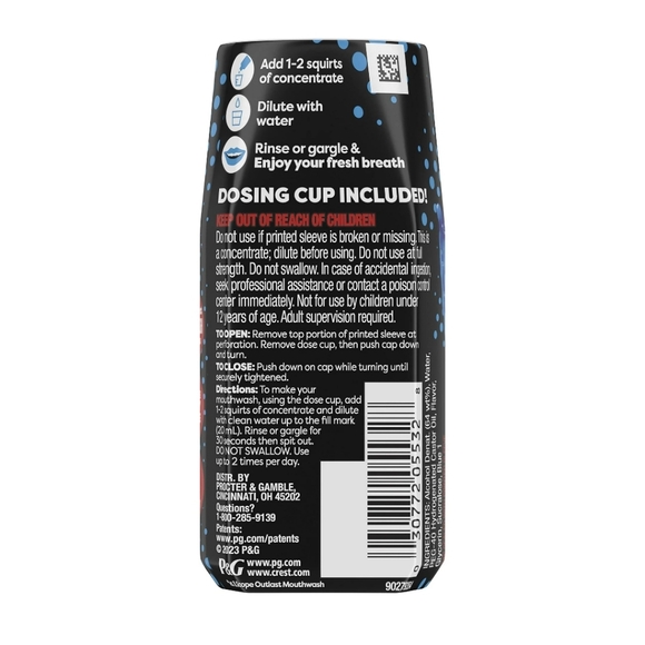 ⭐4/$15 Crest Scope Squeez Mouthwash Concentrate, Cool Peppermint - Picture 5 of 11